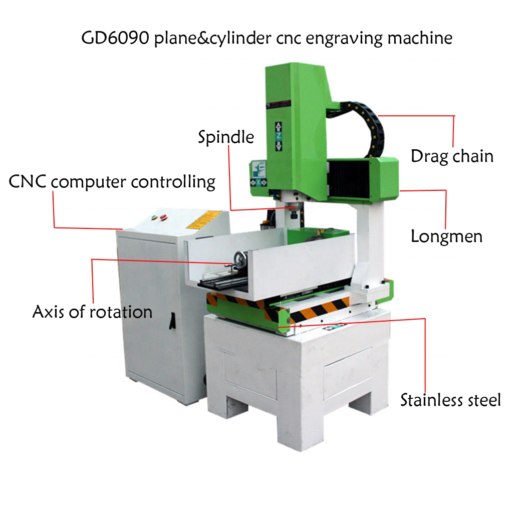 Mini CNC Wood Working Router for Jade Marble Wood Gd6090